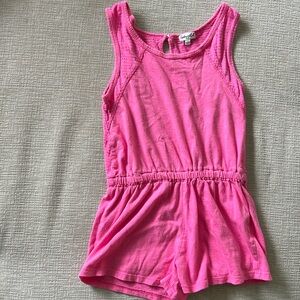 Splendid girls size 5/6 romper, fabric is rayon. So soft.